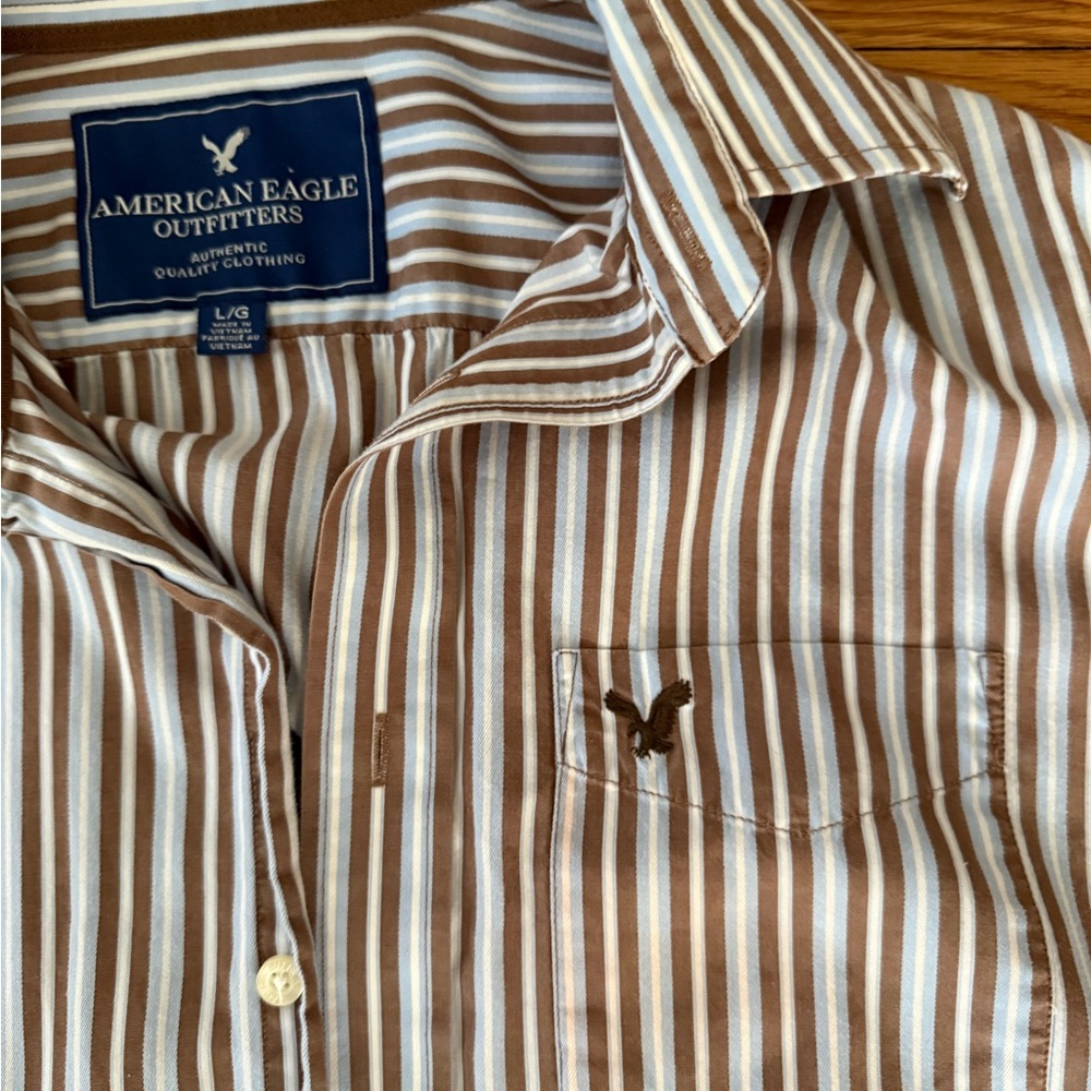 American Eagle Striped button down - image 1